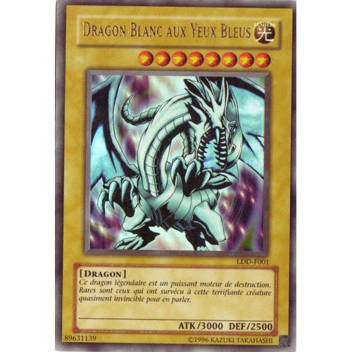 Dragon Blanc Aux Yeux Bleus Ultra Rare Ldd-F001
