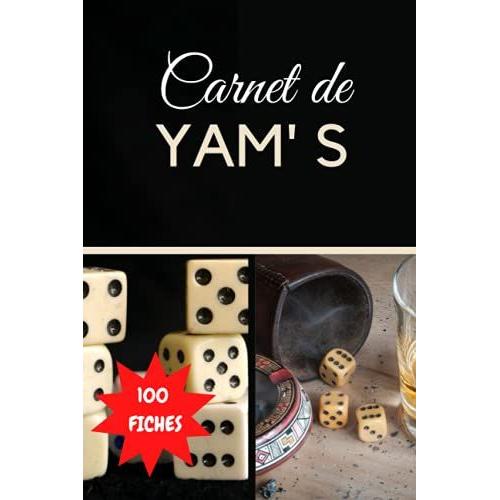 Carnet De Yams: Bloc De Score Yams Accessoire Jeu De Société Jeu De Voyage Pour Joueur De Dés Format De Poche Pratique 100 Feuilles De Marques À ... Femme Homme Grand Père Papy Mamie Maman Papa