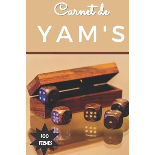 Carnet De Yams: Bloc De Score Yams Accessoire Jeu De Société Jeu De Voyage Pour Joueur De Dés Format De Poche Pratique 100 Feuilles De Marques À ... Femme Homme Grand Père Papy Mamie Maman Papa