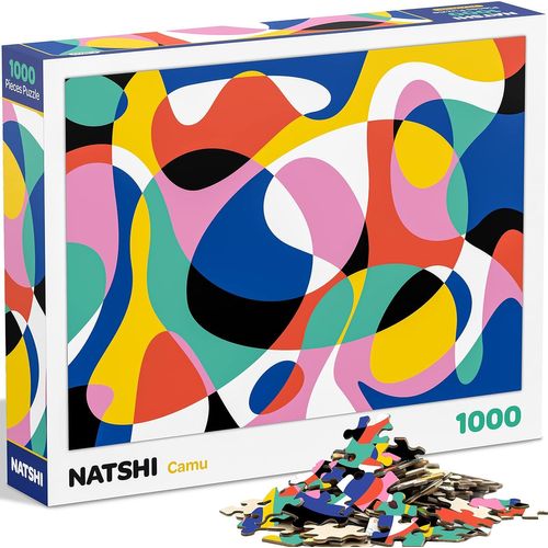 Camu Puzzle Adulte 1000 Pièces - 70 x 50 cm - Art Moderne - avec Poster & Sac Refermable - Pièces Mates & Gaufrées - Dès 14 Ans - Jeu Jouet - Cadeau Anniversaire Noël - PZ002