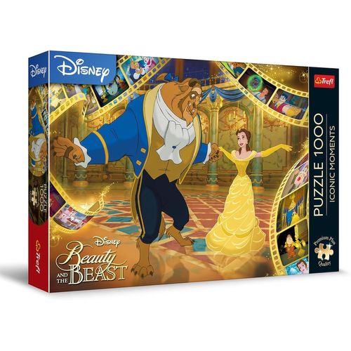 Qualité Premium Plus Puzzle Iconic Moments : La Belle et la Bête - 1000 pièces, série de Puzzles avec Les Personnages préférés, pour Adultes et Enfants à partir de 12 Ans