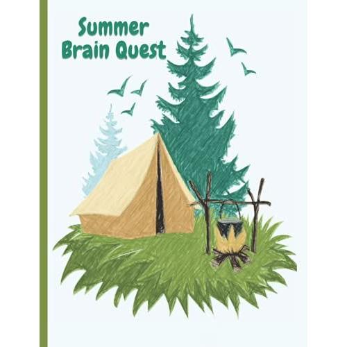 Summer Brain Quest: Road Trip Planner, Road Trip Planner Organization, Camping Memory Keepsake, Camping Journal & Rv Travel Logbook, Adventure Journals & Log Books,122 Pages, Size 8.5 X 11.