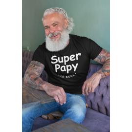 T-shirt Homme Col V Pas Besoin De Cheveux Pour Etre Un Super Papy