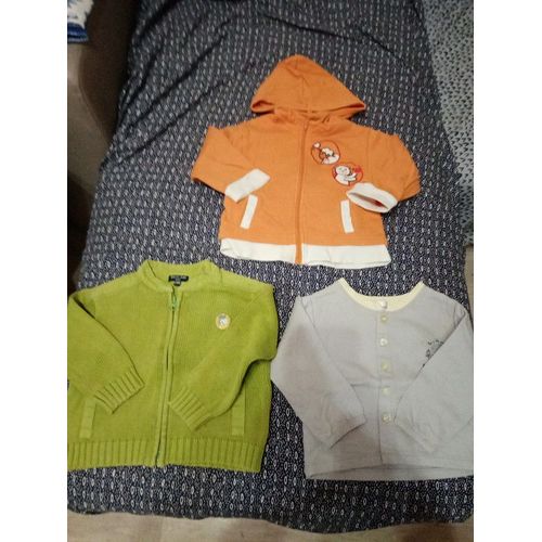 3 Gilet Blouson Garçon 2 Ans Très Bon État