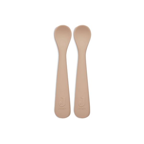 Lot De 2 Cuillères Souple Silicone Pale Pink - Jollein