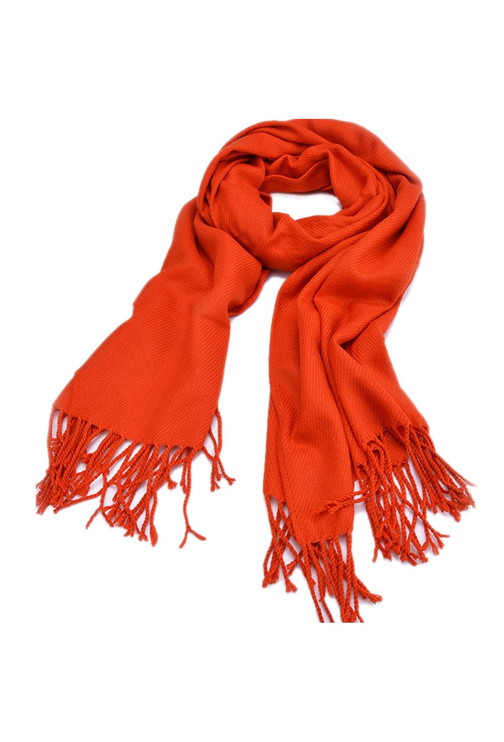 De En Laine Chale Long D?Ecosse Green En Cachemire Classique Pour Femme Orange