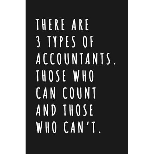 There Are 3 Types Of Accountants. Those Who Can Count And Those Who Canât.: Wide Ruled 6 X 9 Journal