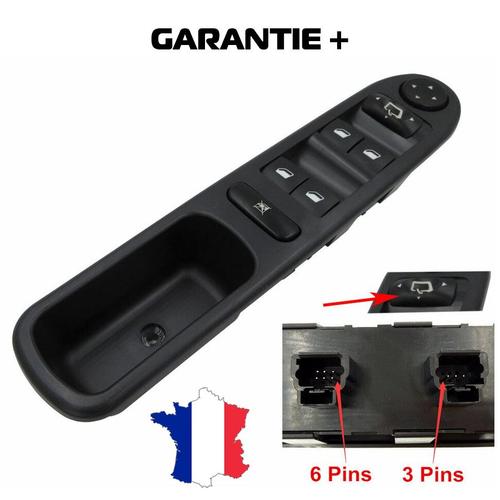 Bouton Lève Vitre Electrique Gauche Prévu Pour 307 6554.Kt 6554kt 6554ks 6554.Ks