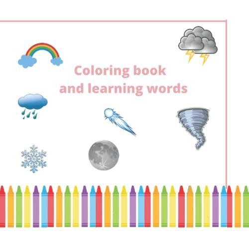 Coloring Book And Learning Words: Coloring Book For Toddlers ØKids Ages 1-4