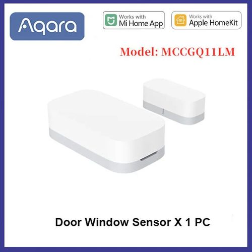 Aqara-Mini capteur d'ouverture de porte/fenêtre intelligent Zigbee,connexion sans fil,alarme,pour maison connectée,pour ATA JIA Mi Home Gateway HomeKit - Type 1pc with box