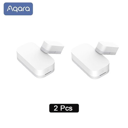 Aqara-Mini capteur d'ouverture de porte/fenêtre intelligent,Zigbee,connexion sans fil,fonctionne avec ATA JIA,Gateway,Home Kit - Type 2 Pcs