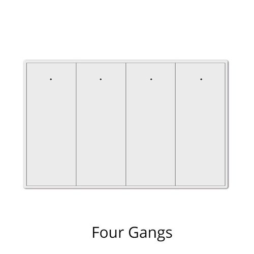 Zemismart-Interrupteurs d'éclairage WiFi,1 gang,2 gangs,3 gangs,melon al requis,fonctionne avec Tuya Smart Life,télécommande,interrupteur poussoir américain - Type 4-gangs #A