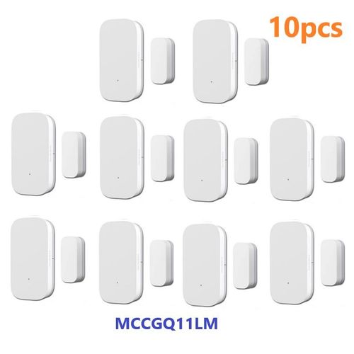 Aqara-Mini capteur de porte intelligent Zigbee MCCGQ11LM,connexion sans fil,fonctionne avec ATA JIA Gateway XiaoMi Home HomeKt Andrea - Type 10pcs