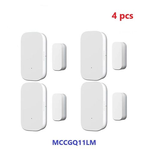 Aqara-Mini capteur de porte intelligent Zigbee MCCGQ11LM,connexion sans fil,fonctionne avec ATA JIA Gateway XiaoMi Home HomeKt Andrea - Type 4pcs
