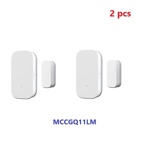 Aqara-Mini capteur de porte intelligent Zigbee MCCGQ11LM,connexion sans fil,fonctionne avec ATA JIA Gateway XiaoMi Home HomeKt Andrea - Type 2pcs