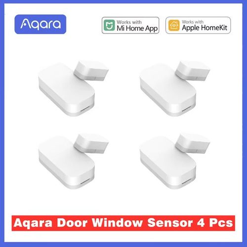 Aqara-Mini capteur de porte et fenêtre Zigbee,connexion sans fil,fonctionne avec Mi Home,Xiaomi Smart Home - Type 4 pcs