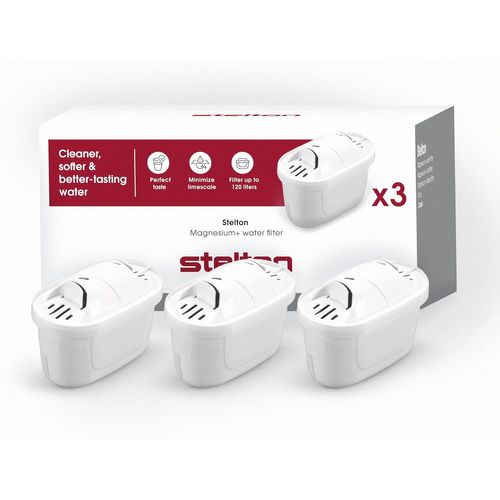 Lot De 3 Cartouches Filtrantes En Magnésium+,Compatibles Avec Carafe Filtrante-Blanc