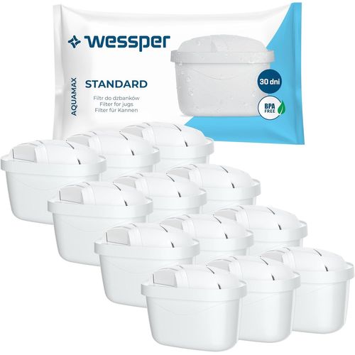 Cartouche Filtrante,Filtre À Eau Compatibles Avec La Carafe Filtrante Brita Maxtra,Filtre Avec Charbon Actif Et Résine Échangeuse D'Ions-12 Pièces,Blanc.
