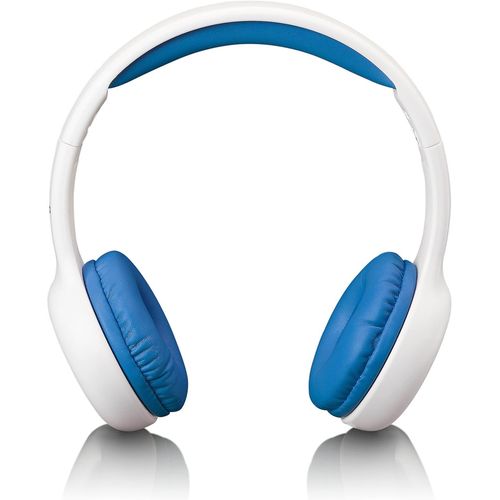 KYAOAYO-Headphones For Children - Volume Limit To 85 Db 120 Cm Cable - With Stickers - White/Blue