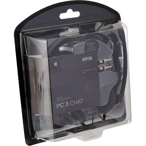 KYAOAYO-Sennhe r Pc 3 Chat Casque - Solution Plug & Play, Microphone Antibruit, Noir