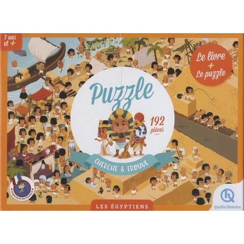 Les Égyptiens - Le Livre + Le Puzzle Cherche & Trouve De 192 Pièces