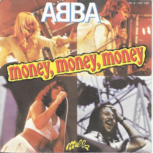 Abba : Money, Money, Money / Crazy World [Vinyle 45 Tours 7"] 1976