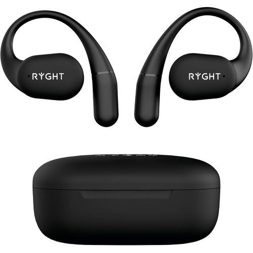 KYAOAYO-R484543 ¿ Open ¿ Ecouteurs Sans Fil Extra Auriculaires ¿ Technologie Open Ear ¿ Autonomie De 20H, Double Micro + Enc, Etanchéité Ipx4 ¿ Idéal Pour Le Sport, SAdapte À Votre Oreille ¿ Noir