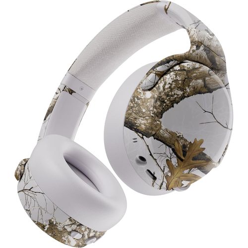 KYAOAYO-Crusher Anc 2 Over-Ear No Canceling Wireless Headphones With Sensory Bass, 50 Hr Battery, Skull-Iq, Alexa Enabled, Microphone, Works With Bluetooth Devices - Realtree Edge White
