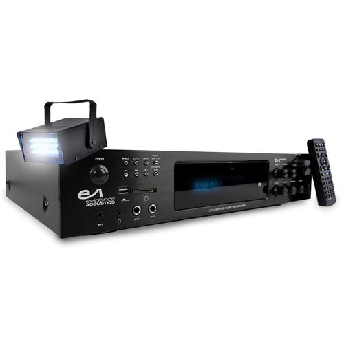 Amplificateur Hifi - Evidence Acoustics EA-7360-BT - Karaoke 5.2 / USB SD BT FM - 4 x75W + 3 x20W - Mini Strobe en Cadeau