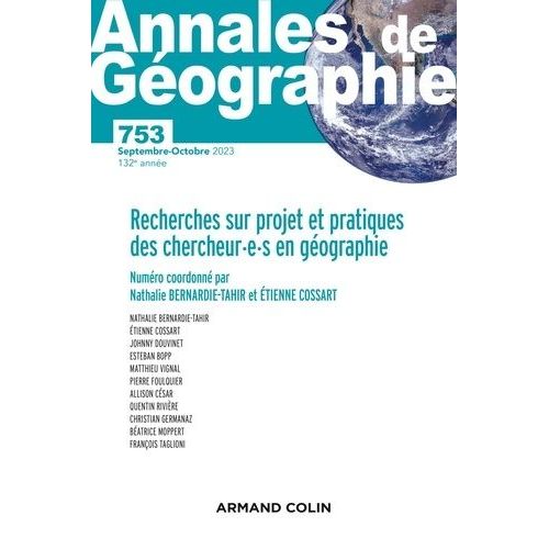 Annales De Géographie - N°753 5/2023