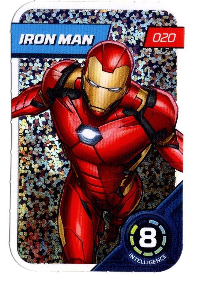 Carte Leclerc Marvel 2023 Défie Tes Héros Iron Man 020