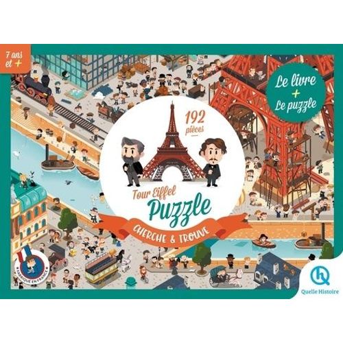 Puzzle Cherche Et Trouve La Tour Eiffel, L'histoire De La Dame De Fer - Avec Un Puzzle De 192 Pièces