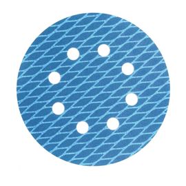 KYAOAYO-15 Pièces Disque Abrasif De 180Mm Papier Abrasifs 8 Trous Forme Losange Disque A Poncer Bleu Grain 240