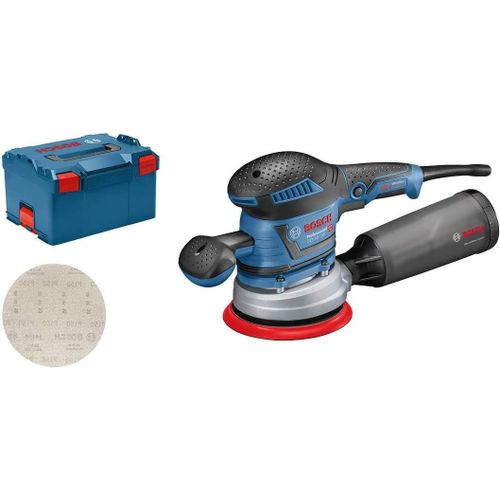 Kyaoayo-Ponceuse Excentrique Gex 40-150 (Avec Poignée Supplémentaire, Boîtier Récupérateur De Poussière, Â?€ De Plateau 150 Mm, Disque Réticulé M480, Dans L-Boxx 238)