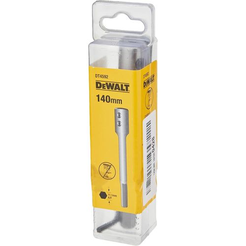 KYAOAYO-Dt4592-Qz - Rallonge 140Mm Pour Mèche À Façonner - Extension Avec Tige Antidérapante - Pour Le Perçage Du Bois Et Des Plaques De Plâtre - Système Anti-Rotation Dans Le Mandrin Perceuse