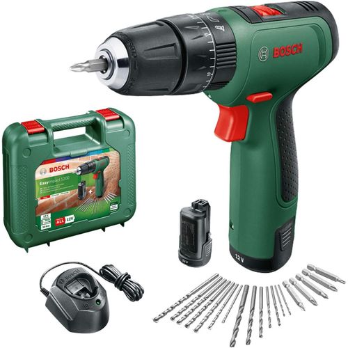 KYAOAYO-Home And Garden Perceuse-Visseuse À Percussion Sans Fil - Easyimpact 1200 (2 Batteries, Système 12 V, 19 Accessoires, En Coffret De Transport) Green