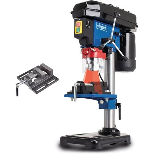 KYAOAYO-Perceuse À Colonne Dp16Vls ¿ Perceuse DÉtabli Avec Étau ¿ 500 W ¿ 5 Vitesses Pour Le Bois, Le Métal Et Tous Plastiques ¿ Variable 600-2600 Min-1 ¿ Distance 170 Mm ¿ Laser Intégré