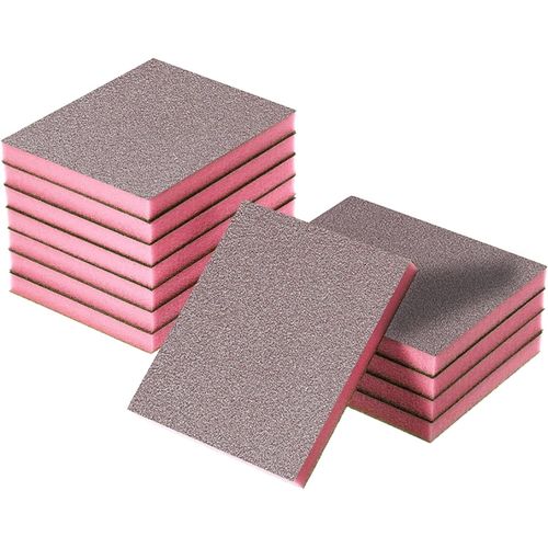 KYAOAYO-12 Pièces Eponge Abrasive Eponge A Poncer Bois Réutilisable Eponge De Poncage Sanding Sponge Blocs De Eponge Abrasive Bois Pour Bois, Métal (120)