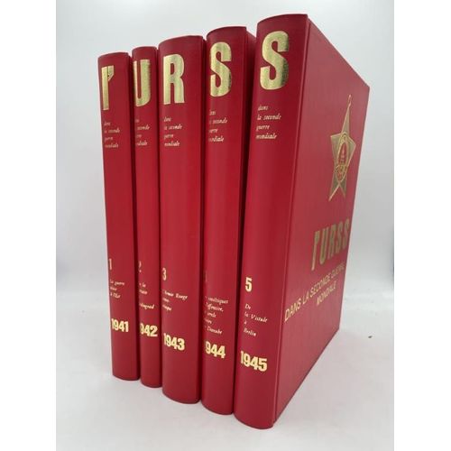 L'u.R.S.S. Dans La Seconde Guerre Mondiale. 5 Volumes : 1941 - 1942 - 1943 - 1944 - 1945.