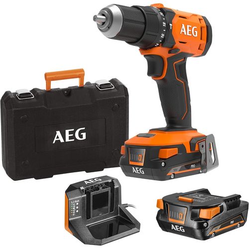 KYAOAYO-Perceuse À Percussion Sans Fil À Batterie - Couple Puissant 60Nm - Mallette De Transport, 2 Batteries 18V 2,0 Ah Et Chargeur De Batterie - Bsb 18 G4-202C