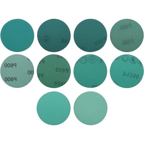 KYAOAYO-100Pcs 75 Mm Disques De Ponçage, Kit De Papier Abrasif Pour Métal Bois Caoutchouc Moudre