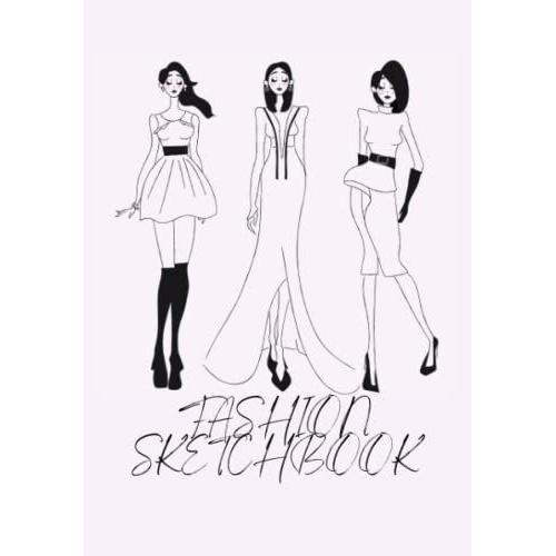 Fashion Sketchbook (238 Figure Templates) Soft Cover 5.8 X 8.3, A5 Size