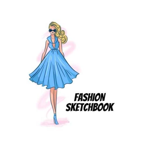 Fashion Sketchbook (238 Figure Templates) Soft Cover 5.8 X 8.3, A5 Size