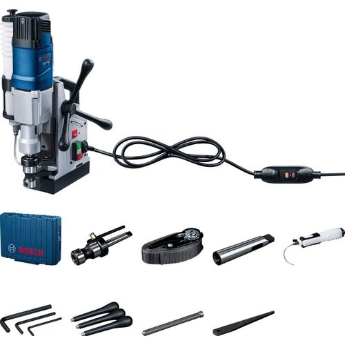 KYAOAYO-Perceuse Magnétique Gbm 50-2 (1 200 W, Ø De Perçage i 50 Mm, Dans Coffret)