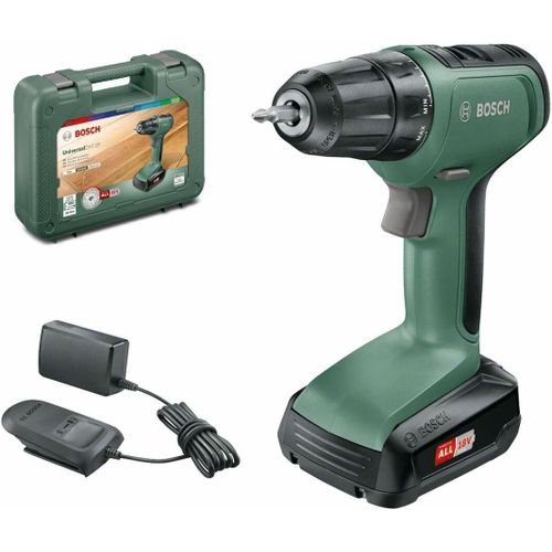 KYAOAYO-Home And Garden Perceuse-Visseuse Sans Fil 18 V - Universaldrill 18 (Livrée Avec Une Batterie 18V-1,5Ah, Chargeur, 2 Embouts De Vis Et Coffret)