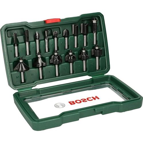 KYAOAYO-15 Pièces Ensemble De Fra s Au Carbure (Pour Le Bois, Emmanchement Ø 8 Mm, Accessoires Défonceuse)
