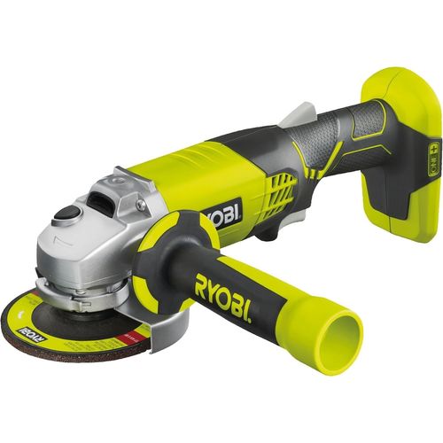 KYAOAYO-Meuleuse D'Angle Électrique Sans Fil 18V One+ Ø115Mm - Utilisations Sur Métal, Pierre, Parpaing, Ciment Et Marbre - Bonne Autonomie - Livrée Avec Accessoires - R18Ag-0