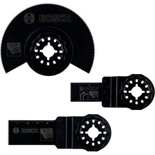 KYAOAYO-Accessories 2607017323 Set De 3 Lames Pour Outil Multifonction Accessoire St ck - Noir