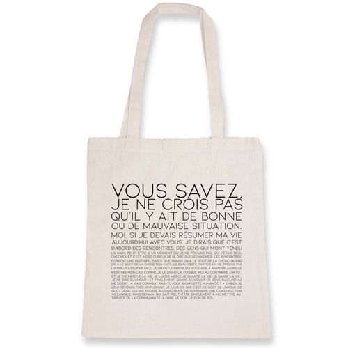 Sac tote bag citation Otis "Vous Savez?" - Confectionné en France - Sac en toile coton 100% bio - Cadeau Anniversaire Film et Série Humour original rigolo