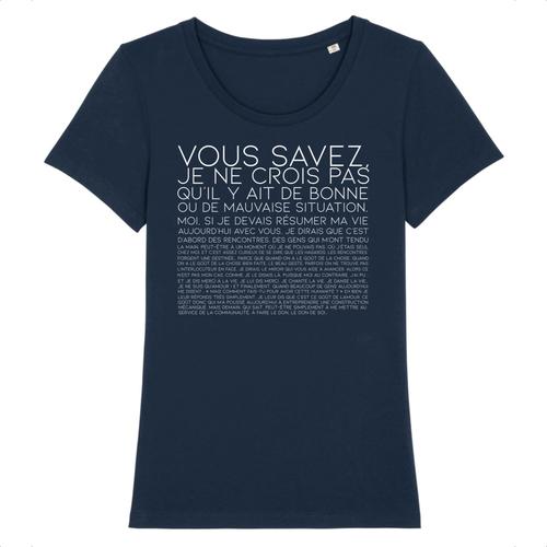 T Shirt Citation Otis « Vous Savez..." - Pour Femme - Confectionné En France - Coton 100% Bio - Cadeau Anniversaire Film Et Série Humour Original Rigolo